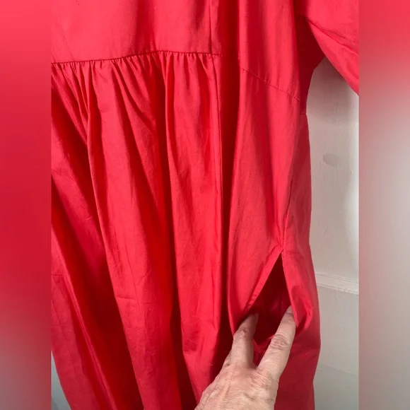 Draper James NWT Hibiscus Pink Puff Short Sleeve Square Neck Women Mini Dress - Picture 5 of 10